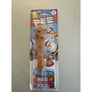 PEZ‎ Candy Dispenser Christmas Reindeer Holiday Brand New Sealed Exp 10/15/25